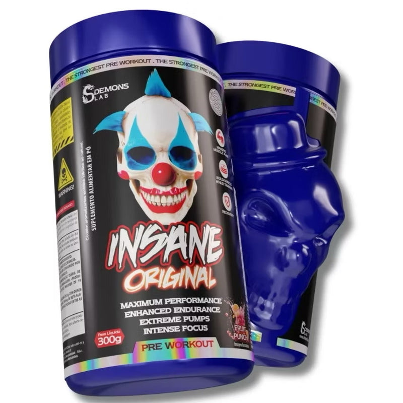 Combo Pré Treino Insane Original + Creatina Pura Black Skull [Frete Grátis]