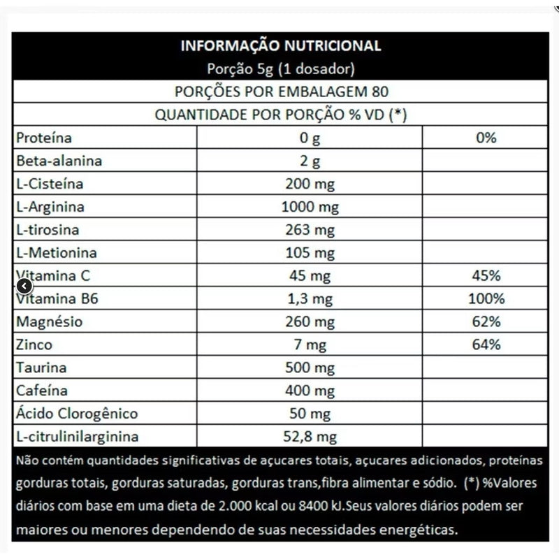 Pré treino Insane Original 300g - Demons Lab [ Frete Grátis]