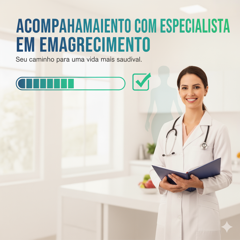 ACOMPANHAMENTO COM ESPECIALISTA EM EMAGRECIMENTO