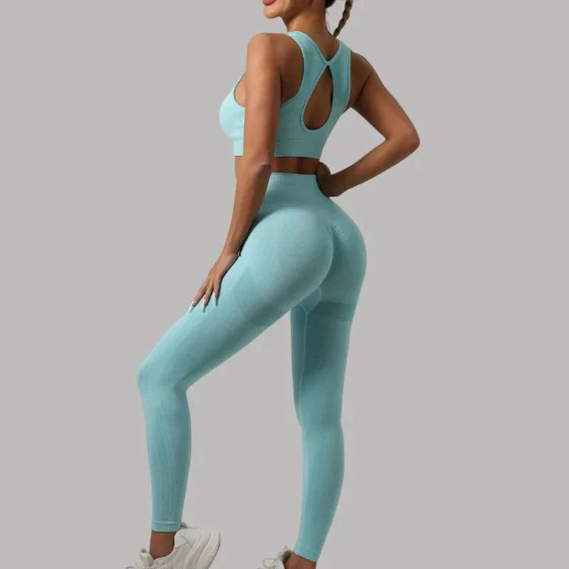 Conjunto Top e Calça Levanta Bumbum Feminino Alta Qualidade