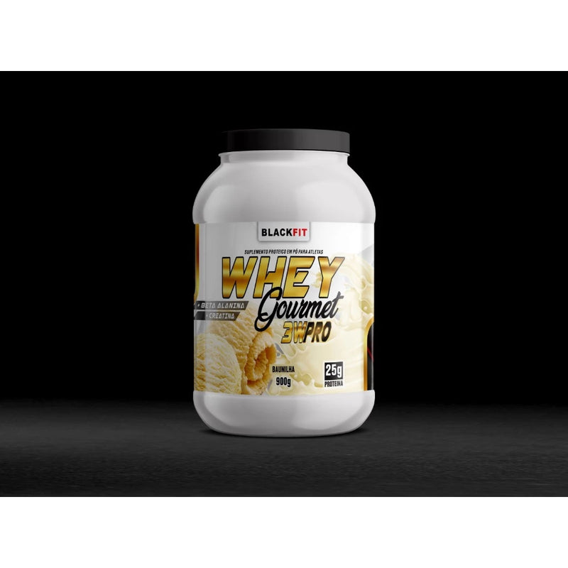 Whey Protein Blackfit 900g – 25g de Proteína por Dose