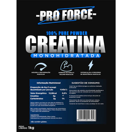 Creatina 100% pura 1kg PROFORCE - promoção