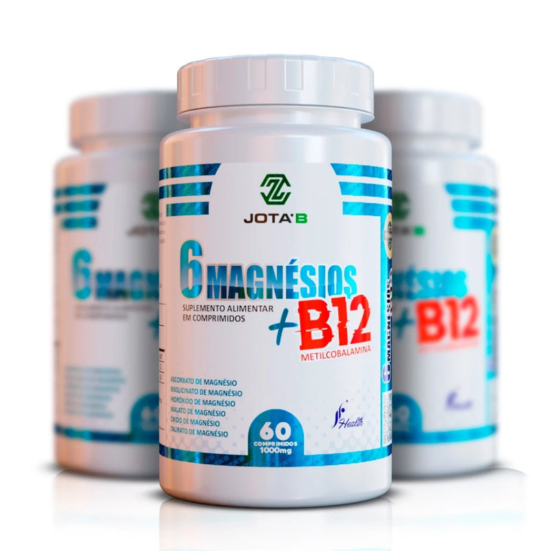 6 Magnésios + B12 Metilcobalamina 60 Comprimidos!