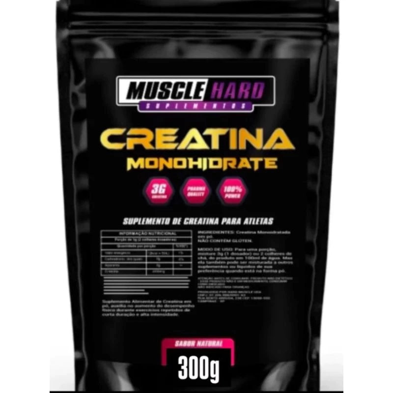 Creatina 100% pura refil 300g Muscle Hard