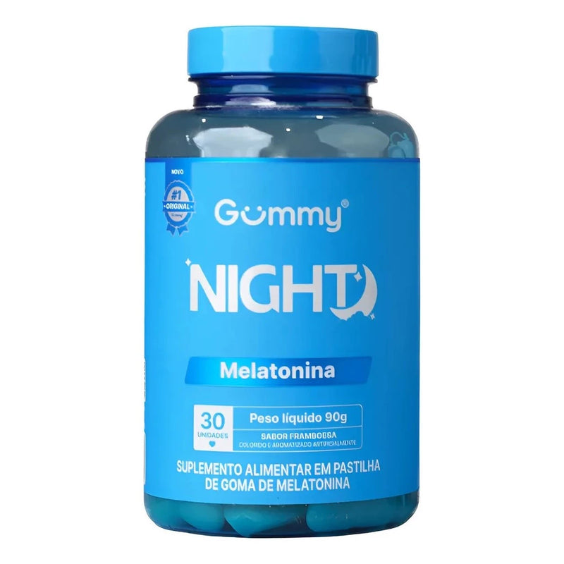 Melatonina Night 0,21mg Sabor Framboesa 30 unidades Gummy Original
